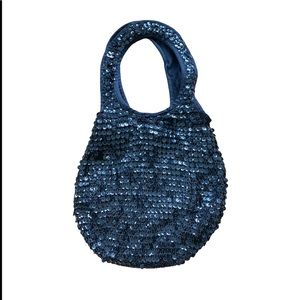 Black Sequin Satchel